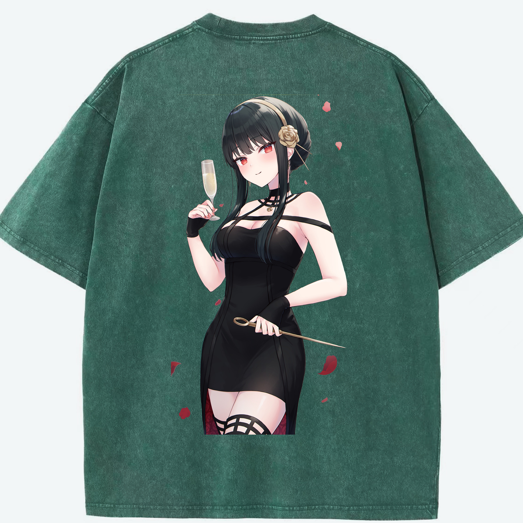 （画像用） SPY×FAMILY间谍家家酒 綿100% ヴィンテージ風 半袖Tシャツ（背面プリント）